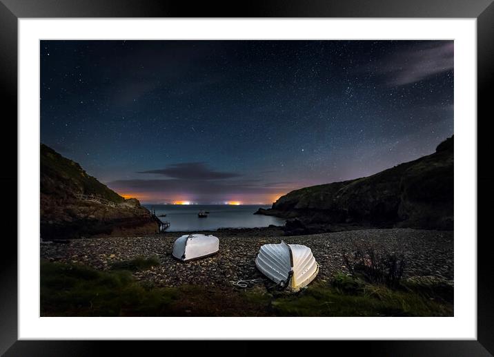 Boats Waiting for the Tide at Martin's Haven Framed Mounted Print by Karl McCarthy