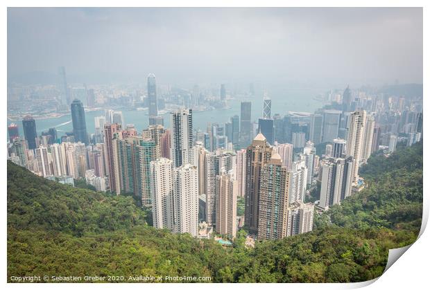 Victoria Peak  Print by Sebastien Greber