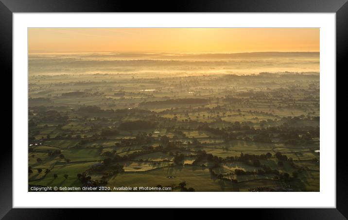 Shropshire Sunrise Framed Mounted Print by Sebastien Greber