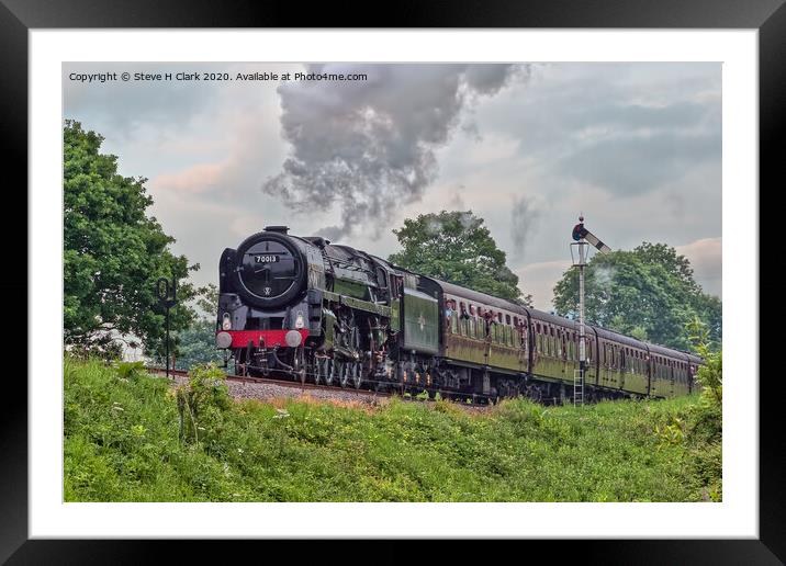 BR Standard Class 7 Oliver Cromwell Framed Mounted Print by Steve H Clark