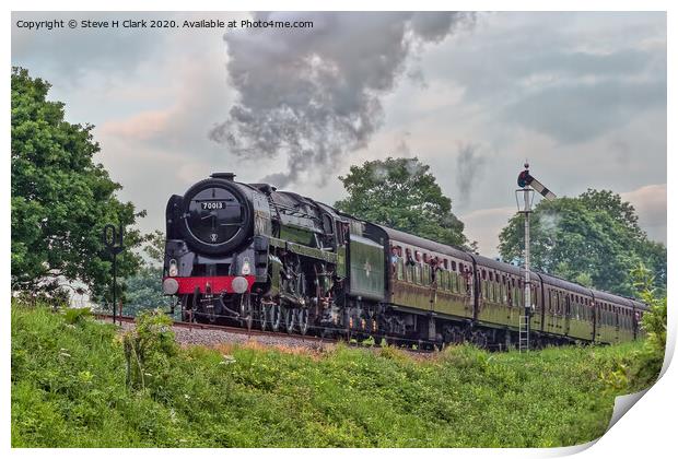 BR Standard Class 7 Oliver Cromwell Print by Steve H Clark