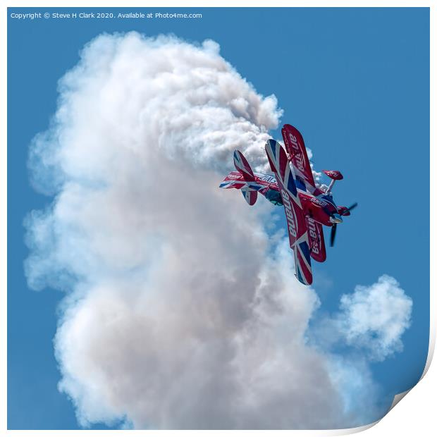 Pitts Special Biplane Print by Steve H Clark