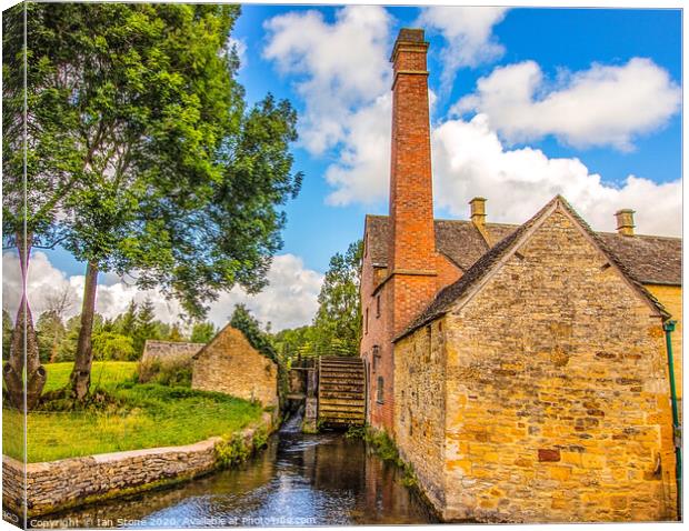 The old mill In the Cotswolds  Canvas Print by Ian Stone
