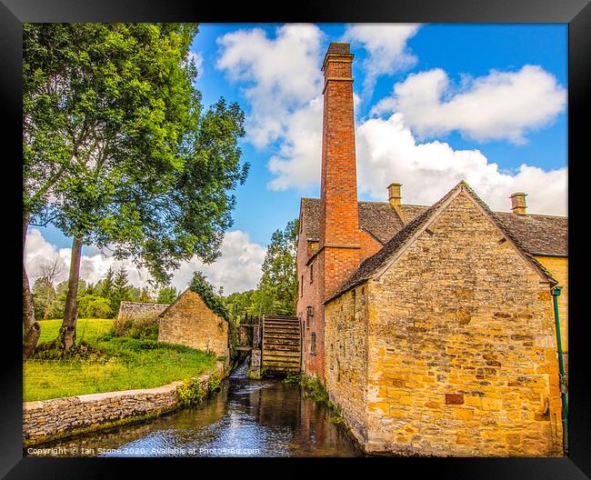 The old mill In the Cotswolds  Framed Print by Ian Stone