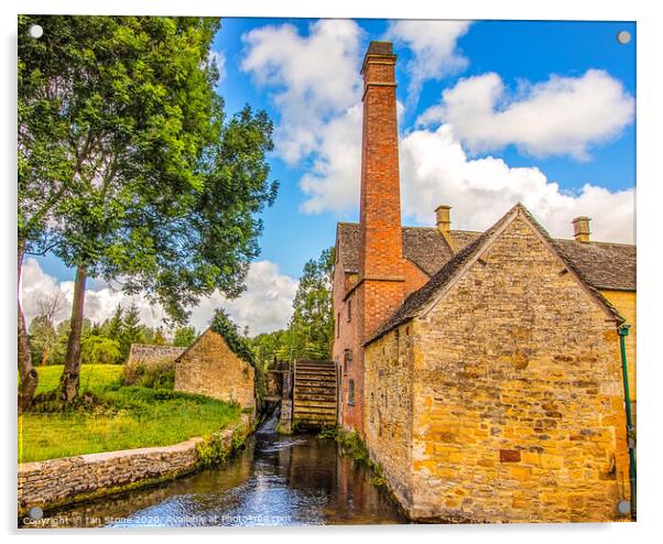 The old mill In the Cotswolds  Acrylic by Ian Stone