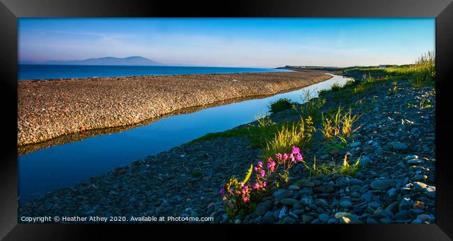 Still Morning on the Solway Framed Print by Heather Athey
