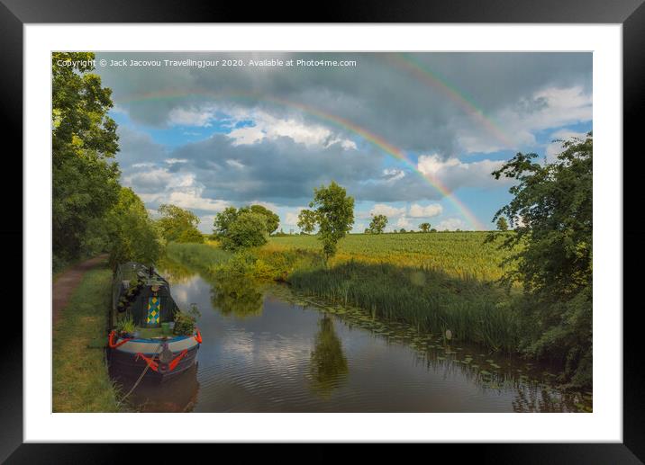 Double rainbow Framed Mounted Print by Jack Jacovou Travellingjour