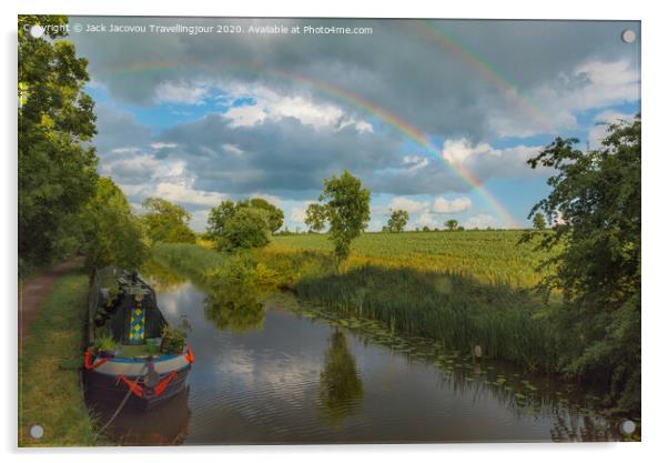 Double rainbow Acrylic by Jack Jacovou Travellingjour