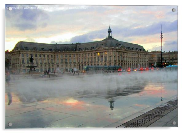 Water Sculpture in Bordeaux France Acrylic by Laurence Tobin