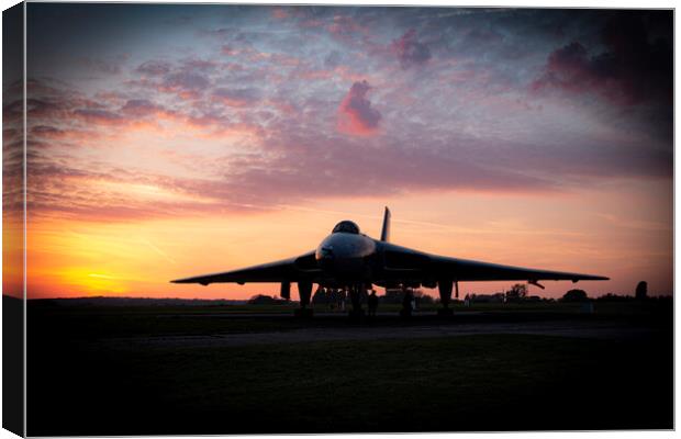 Vulcan Bomber Crew Sunset Canvas Print by J Biggadike