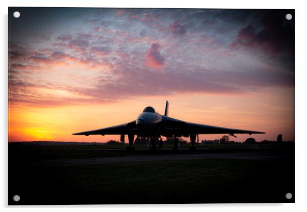 Vulcan Bomber Crew Sunset Acrylic by J Biggadike