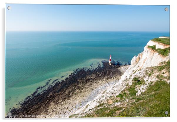 Beachy Head Lighthouse Acrylic by Sebastien Greber