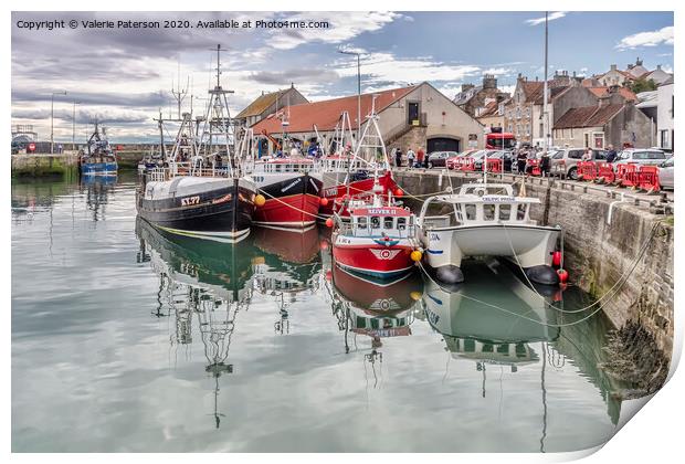 Pittenweem Harbour Print by Valerie Paterson