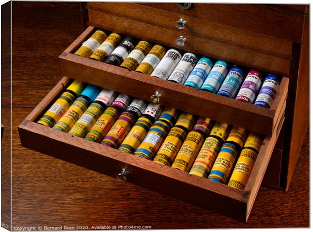 Cabinet of Unexposed 120 Roll Film Canvas Print by Bernard Rose Photography
