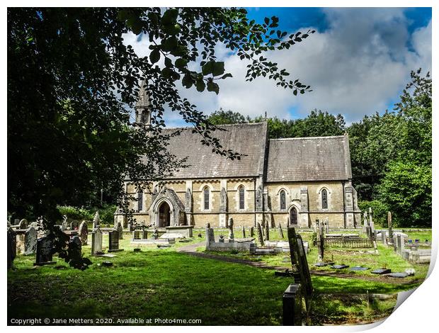 St Teilo Church Print by Jane Metters