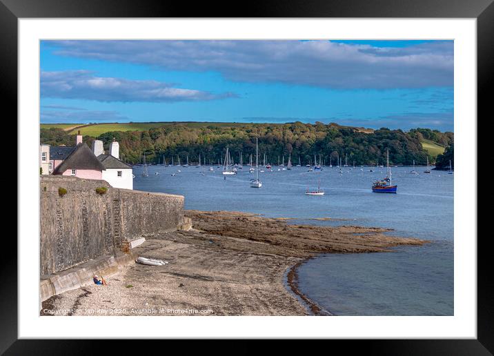 St Mawes in Cornwall Framed Mounted Print by Jim Key