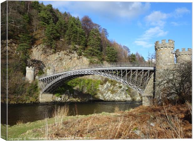 Craigellachie Bridge Canvas Print by Thelma Blewitt