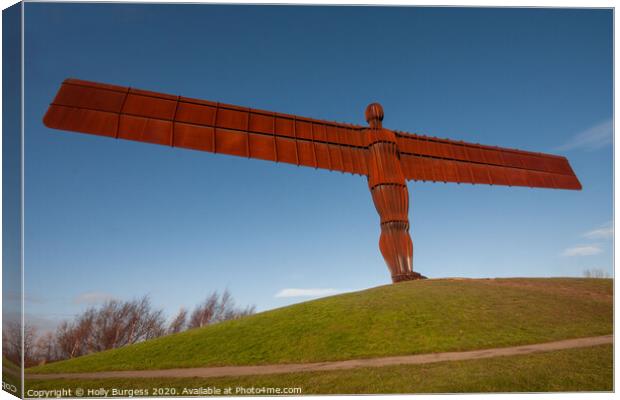 "Gormley's Iconic Northern Angel" Canvas Print by Holly Burgess