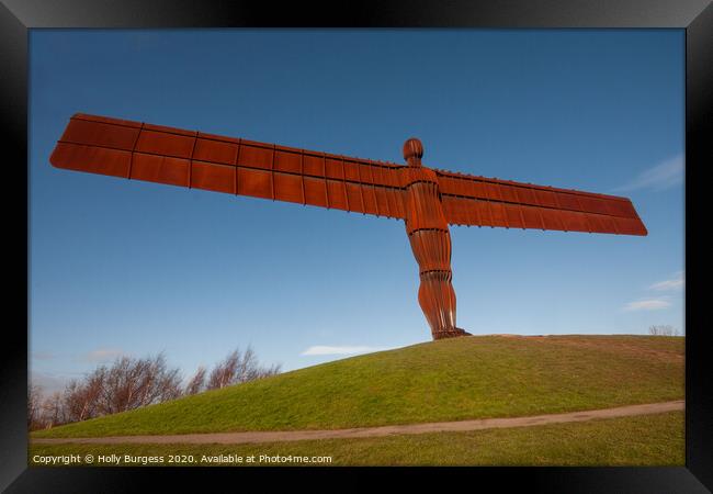 "Gormley's Iconic Northern Angel" Framed Print by Holly Burgess