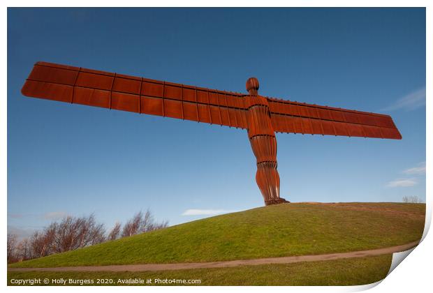 "Gormley's Iconic Northern Angel" Print by Holly Burgess