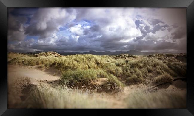 Stormy sands Framed Print by Rachael Hood