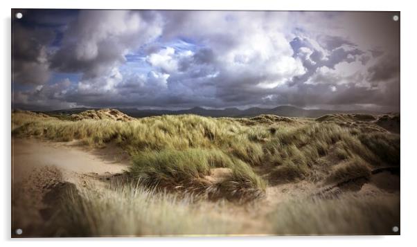 Stormy sands Acrylic by Rachael Hood