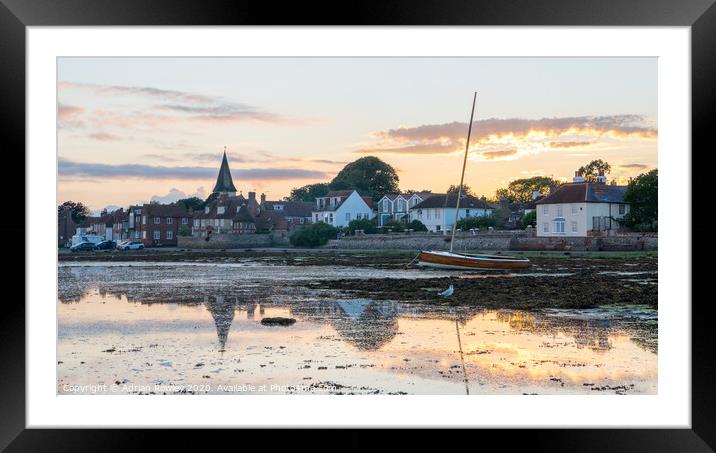 Picturesque Bosham Harbour and Quay in West Sussex Framed Mounted Print by Adrian Rowley
