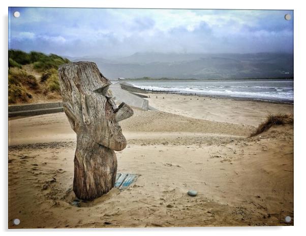 Barmouth beach Acrylic by Rachael Hood