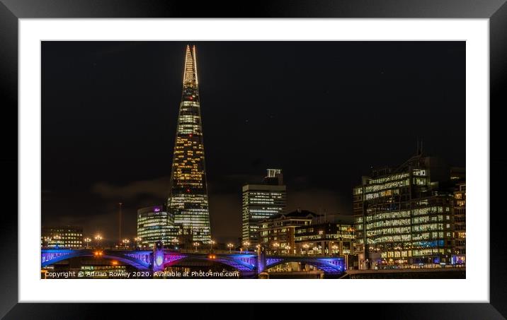 The Shard Framed Mounted Print by Adrian Rowley