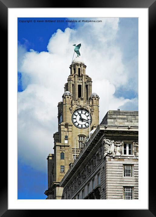 Liver building Liverpool Framed Mounted Print by Kevin Britland