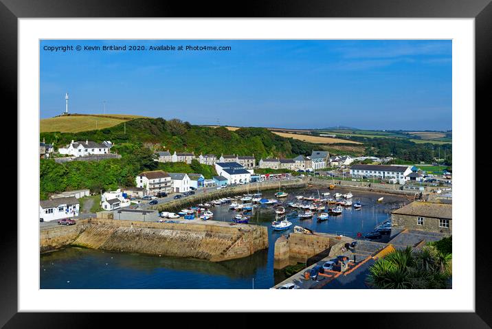 porthleven cornwall Framed Mounted Print by Kevin Britland