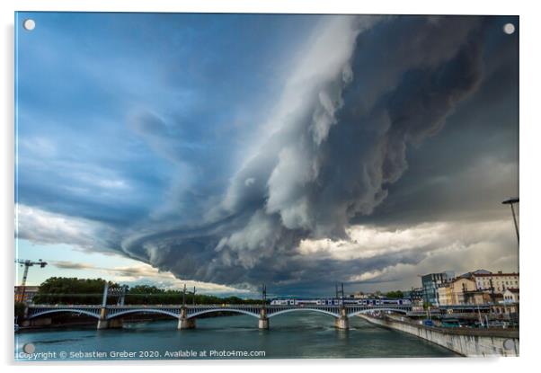 Lyon Storm Acrylic by Sebastien Greber