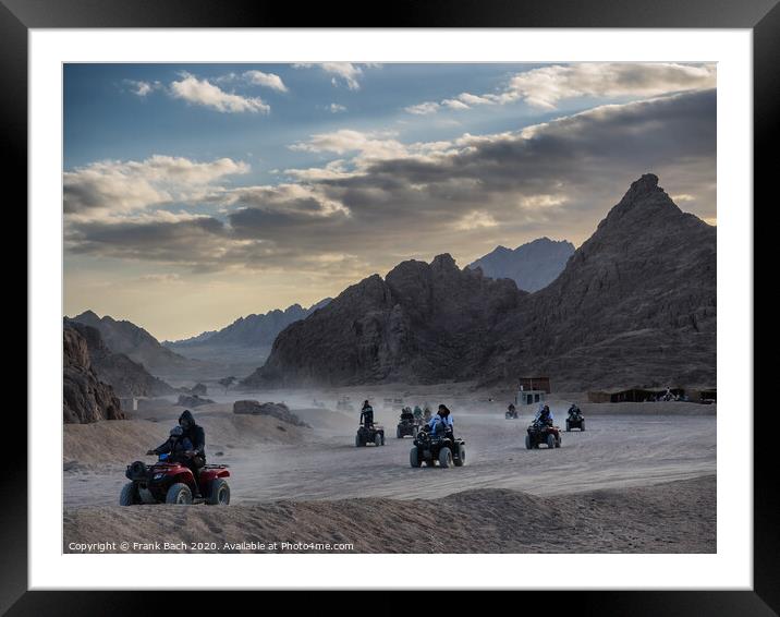 Buggy cars in the Sinai desert  Framed Mounted Print by Frank Bach