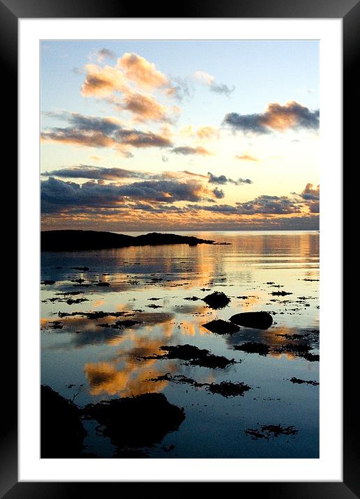 Mirrored Sky Framed Mounted Print by Simone Williams