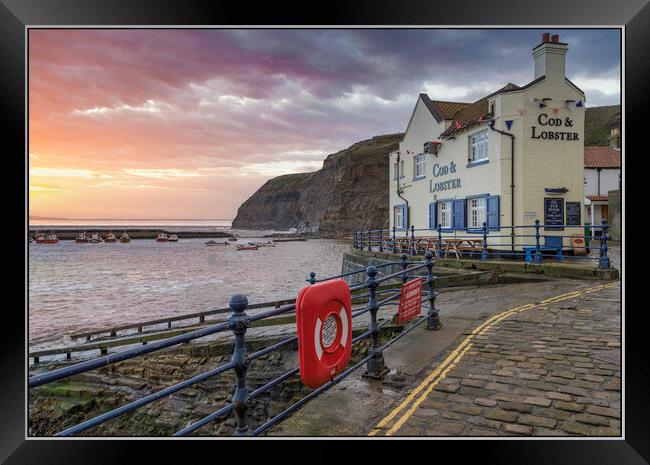 Staithes Framed Print by Tony Swain