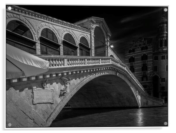 Rialto Bridge Acrylic by Tony Swain
