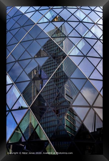 London Reflections Framed Print by Peter Jones