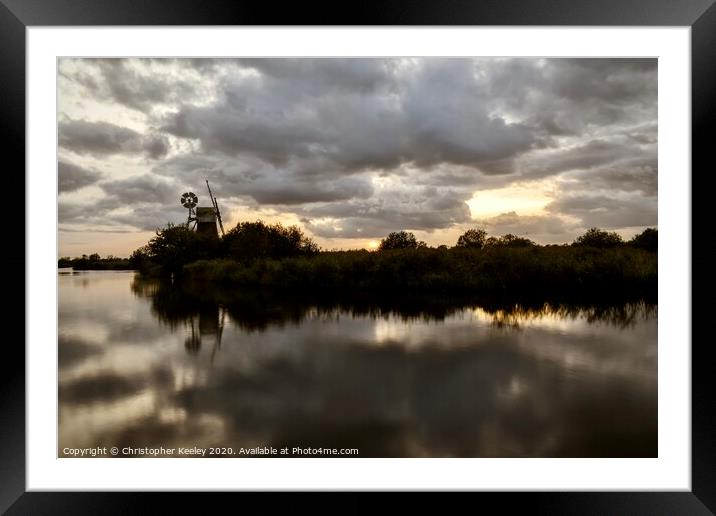 How Hill, Norfolk Broads Framed Mounted Print by Christopher Keeley