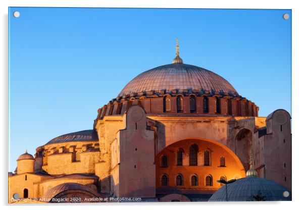 Hagia Sophia in Istanbul Acrylic by Artur Bogacki