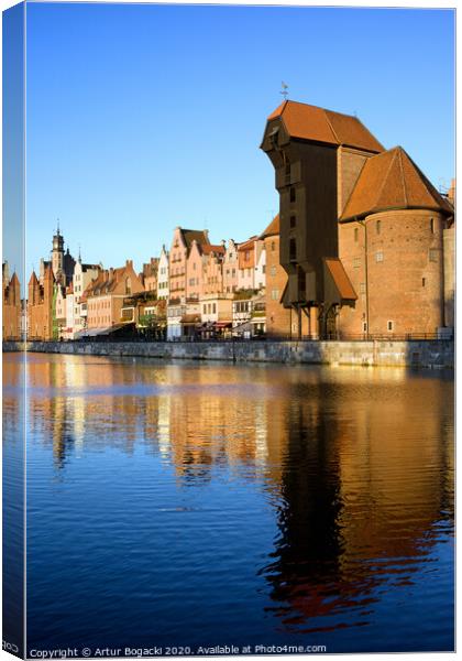 Old Town of Gdansk at Sunset Canvas Print by Artur Bogacki