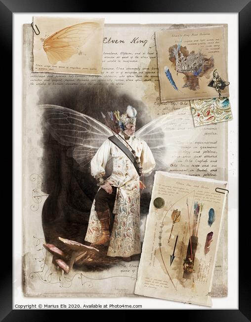 The story of the Elven King Framed Print by Marius Els