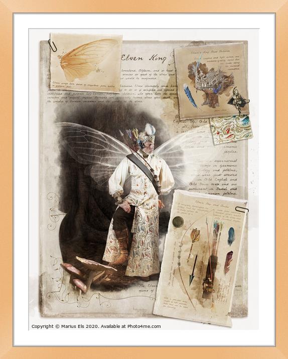 The story of the Elven King Framed Mounted Print by Marius Els