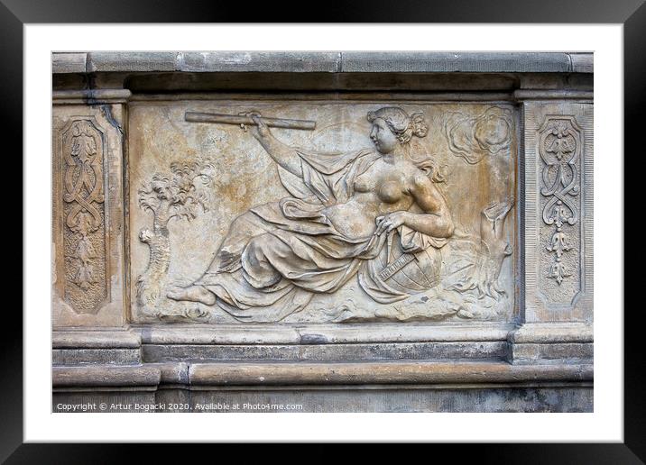 Allegory of Science Relief Framed Mounted Print by Artur Bogacki