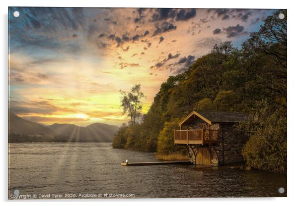 The Old Boat House - Ullswater Acrylic by David Tyrer