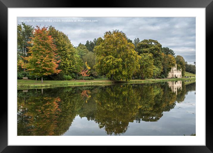 Pains Hill lake and gardens Framed Mounted Print by Kevin White