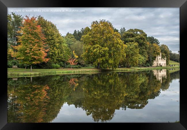 Pains Hill lake and gardens Framed Print by Kevin White