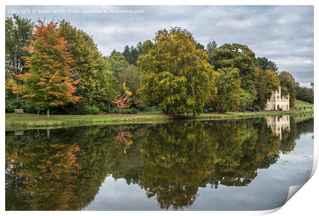 Pains Hill lake and gardens Print by Kevin White