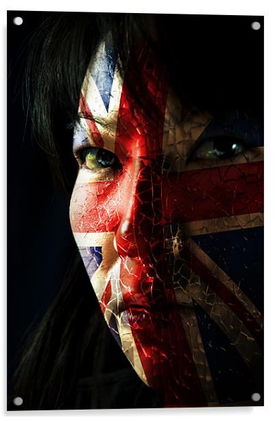 British girl! Acrylic by Nathan Wright