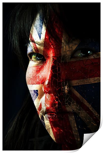 British girl! Print by Nathan Wright