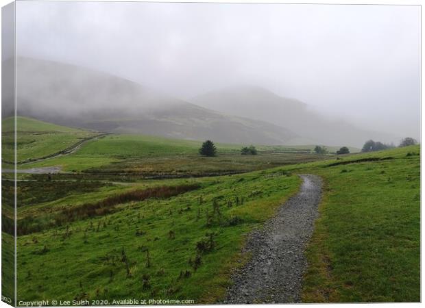 Latrigg Fell in the Lake District Canvas Print by Lee Sulsh